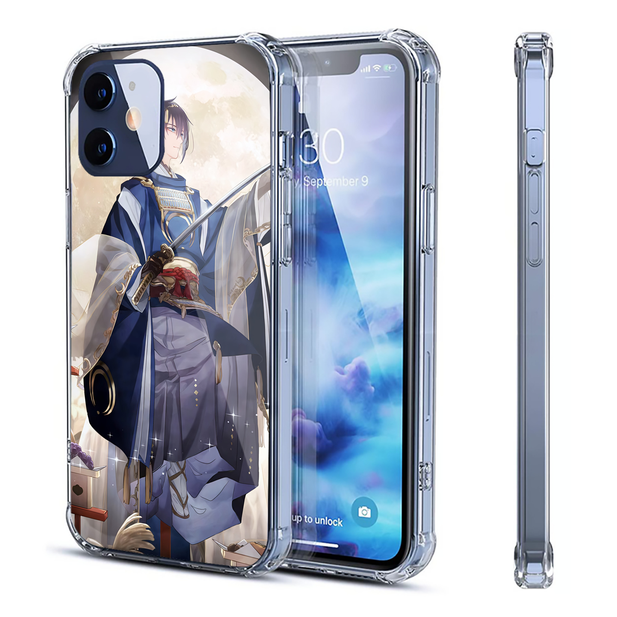 （画像用） 刀剣乱舞 Touken Ranbu 【iPhone 12シリーズ対応】透明スマホケース（クリアソフトケース）